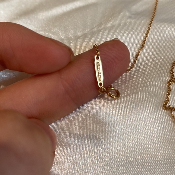 NEW Tiffany&Co T Smile 18k Rose Gold Diamond Necklace w/ Receipt Full Packaging - Picture 7 of 14